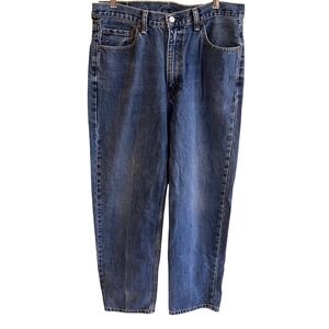 Levi's 550 Blue Denim Relaxed Fit Jeans 36x34‎ Men's